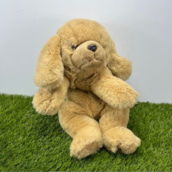 Russ Berrie Plush Doozer Puppy Dog 16" Realistic Golden Retriever Lab Vintage - Picture 10 of 11